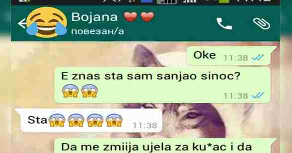 SMS: Momak ispričao svojoj djevojci kakav san je sanjao a onda…