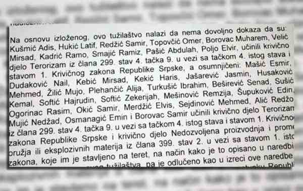 Kraj istrage protiv 31 Bošnjaka: Tužit ćemo RS zbog optužbi za terorizam, život nam je uništen
