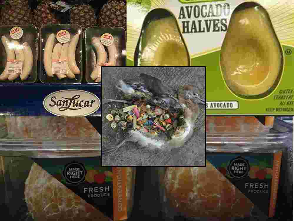 PLASTIČNA SMRT: Oguljene banane i naranče, očišćeni avokado i drugo voće u plastičnom pakiranju