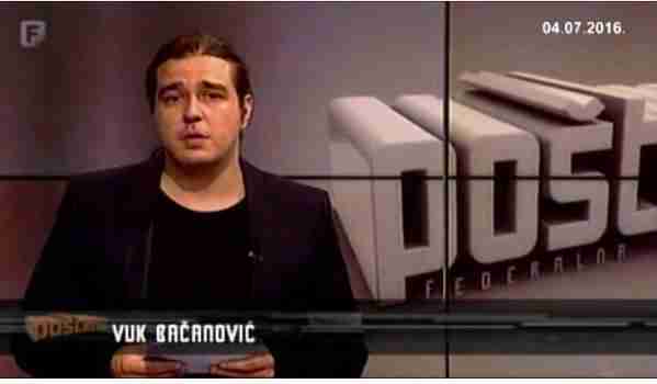 Novinar Federalne televizije koji pjeva himnu RS-a dok govori da mrzi sarajevske Bošnjake (FOTO)