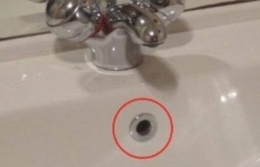 Znate li čemu služi ova rupa na lavabou?