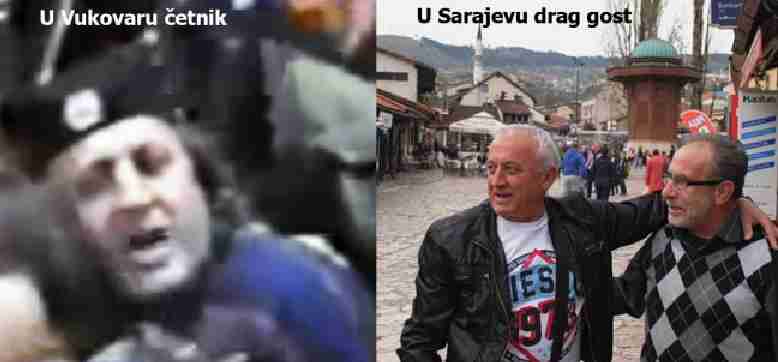 Sarajlije srdačno pozdravljali četničkog narodnjaka Eru Ojdanića na Baščaršiji