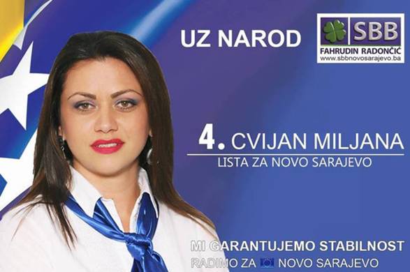 Supruga osuđenog Bojana Cvijana na kandidatskoj listi za ovogodišnje izbore