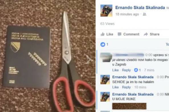 Bišćanin Ernad Skalić isjekao BIH pasoš kada je vidio da je Fikret Abdić zvanično postao…