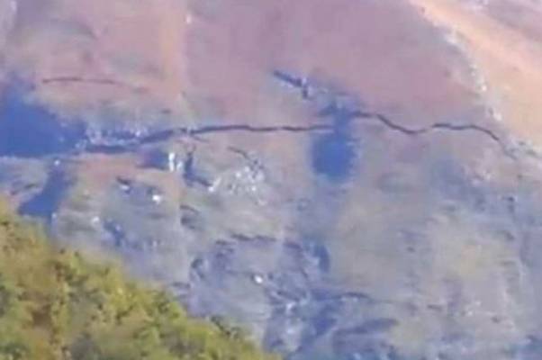 Zastrašujući snimak zemljotresa koji je rascijepio planinu