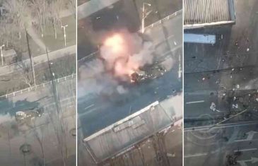 Nevjerojatan video: Ukrajinci uništavaju tenk, a ruski vojnik uspio je izbjeći smrt za milimetar