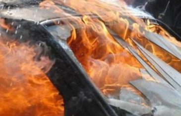 Automobil se zapalio u vožnji na Karauli