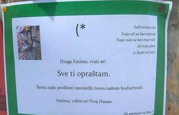Neobičan oglas na MOSTARSKIM ulicama..Fatima vrati se ili ću te zamjeniti za “fiata”