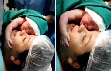 Ljubav od prvog trena: Beba pokazala koliko voli mamu samo nekoliko sekundi nakon rođenja (VIDEO)