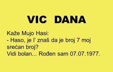 VIC DANA: 7 Mujin srećan broj