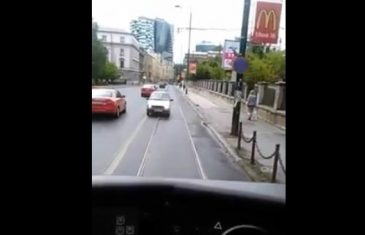 Snimak iz Sarajeva: Kroz “pola grada” vozio u pogrešnom smjeru