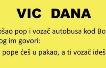 VIC DANA: Pop i vozač pred Bogom