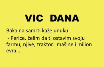 VIC DANA: Ostavila baka Perici nasljedstvo..