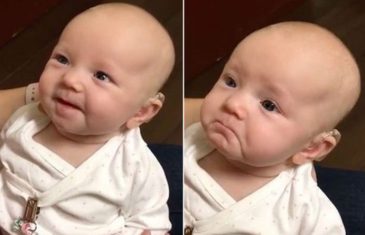 Dirljiv trenutak kad je gluha beba prvi put čula majčin glas