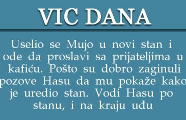 Uselio se Mujo u novi stan i ode da proslavi sa prijateljima u kafiću