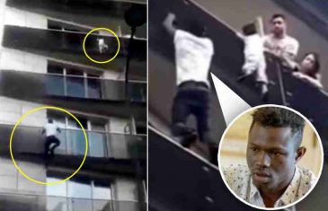 DIJETE VISILO SA 4. SPRATA, MIGRANT GA SPASIO: Skočio na zgradu, rizikovao život i uhvatio dijete!
