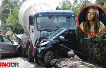 Sudar u Sarajevu: Mješalica udarila u automobil Verene Cerovine, pjevačica povrijeđena!