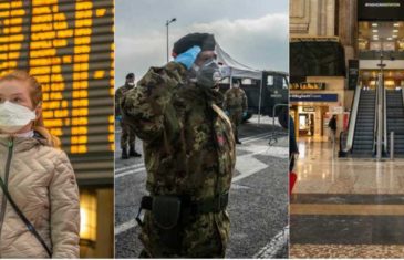 U POSLJEDNJA 24 SATA U ITALIJI OD KORONE UMRLE 133 OSOBE: Ljudi pokušavaju izaći iz zatvorenih pokrajina, vojska na ulicama