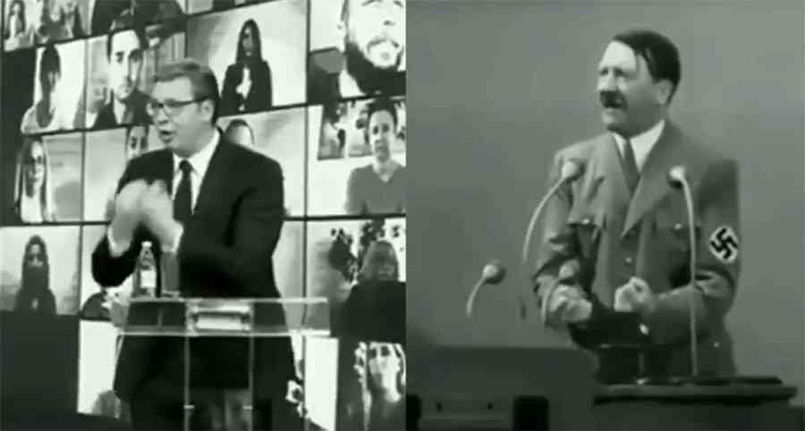 ZAŠTO VUČIĆ “SKIDA” HITLERA: Ako neko govori kao Hitler, ima izborni slogan kao Hitler, gestikulira kao Hitler, onda mora da je…