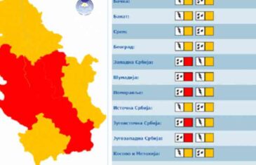 HITNO UPOZORENJE, SPREMA SE OLUJA, UPALJEN CRVENI METEOALARM: Ovaj dio države je prvi na udaru