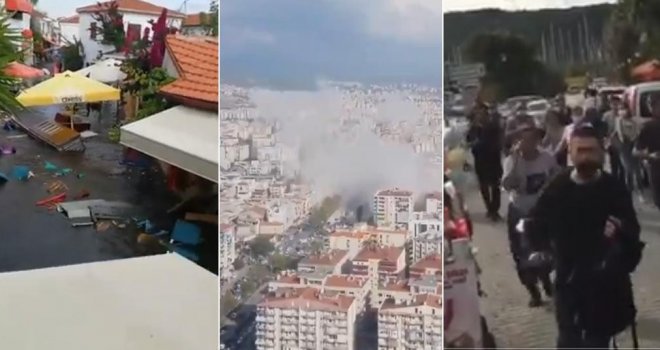 Strašan potres pogodio Grčku i Tursku: Urušile se zgrade, more poplavilo gradove, Izmir pogodio i manji tsunami!