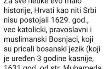 SRBIJA NA NOGAMA ZBOG OBJAVE NA TWITTERU: “U 17. vijeku u BiH nije bilo ni Srba ni Hrvata!”