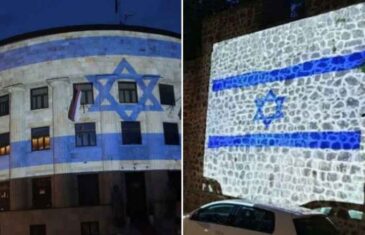 ZBOG ESKALACIJE SUKOBA: Banja Luka i Trebinje projekcijom zastave poslali poruku podrške Izraelu
