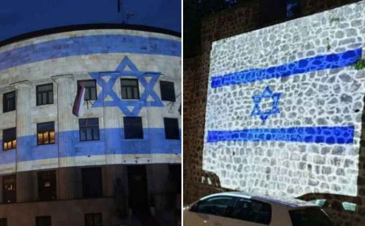 ZBOG ESKALACIJE SUKOBA: Banja Luka i Trebinje projekcijom zastave poslali poruku podrške Izraelu