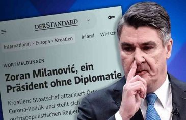 DER STANDARD PIŠE: “Milanović je miljenik antieuropskih, ekstremno desnih nacionalističkih Hrvata, podržava…