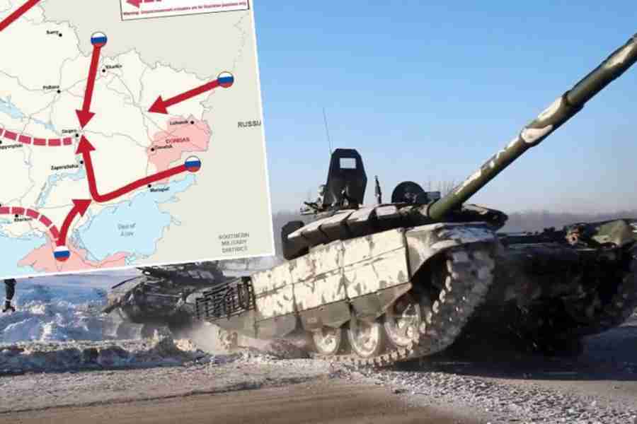 JEDNA ISKRA JE DOVOLJNA: Britanci objavili kartu mogućeg ruskog napada…