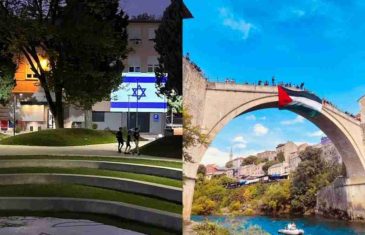 Mostar podijeljeni grad i oko Izraela, turiste iznenadila i zastava na najvećoj atrakciji: ‘Ma to je poruka mira‘