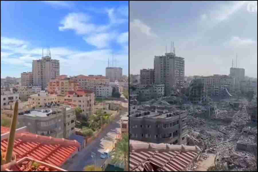 OVAKO SE IZRAEL “BRANI”: Pogledajte snimke Gaze prije bombardiranja i danas