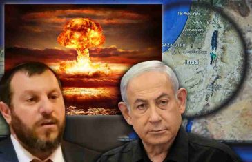 IZRAELSKI MINISTAR BI BACIO ATOMSKU BOMBU NA POJAS GAZE! Tvrdio da je izjava metaforična, premijer Netanjahu ga suspendovao