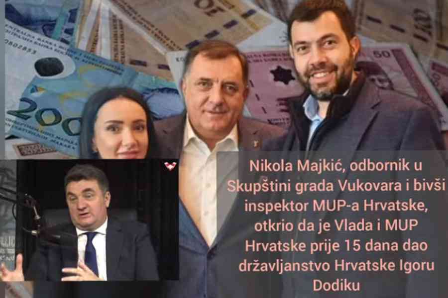 OŠTRO, IZ WASHINGTONA: „Svima koji su unutar Hrvatske omogućili Igoru Dodiku, kojeg je Amerika sankcionirala, da dobije državljanstvo…“
