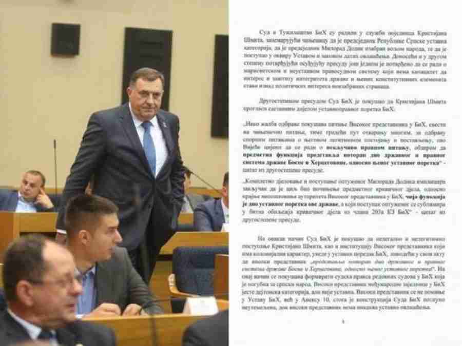 NSRS OBJAVILA DOKUMENTE: Ovako planiraju do spornog referenduma o Dodiku
